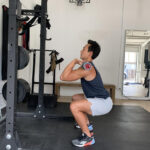 Barbell Front Squat exercise for fast love handle reduction in one week