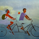 Couple on a bike