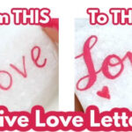 cursive love letters before and after