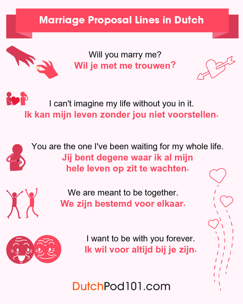 Dutch Marriage Proposal Lines