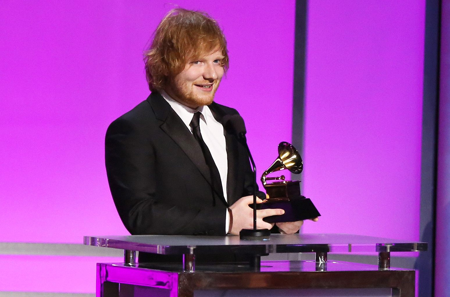 Ed Sheeran at the Grammys