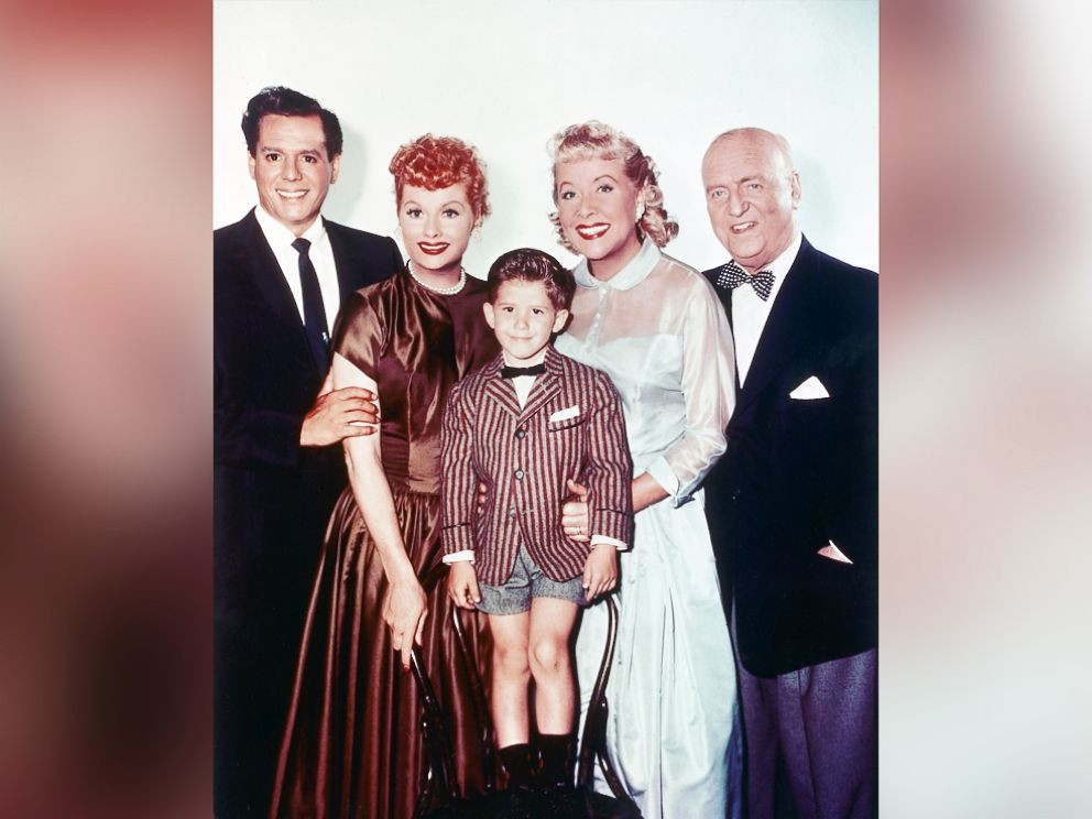 A float featuring the cast of I Love Lucy.