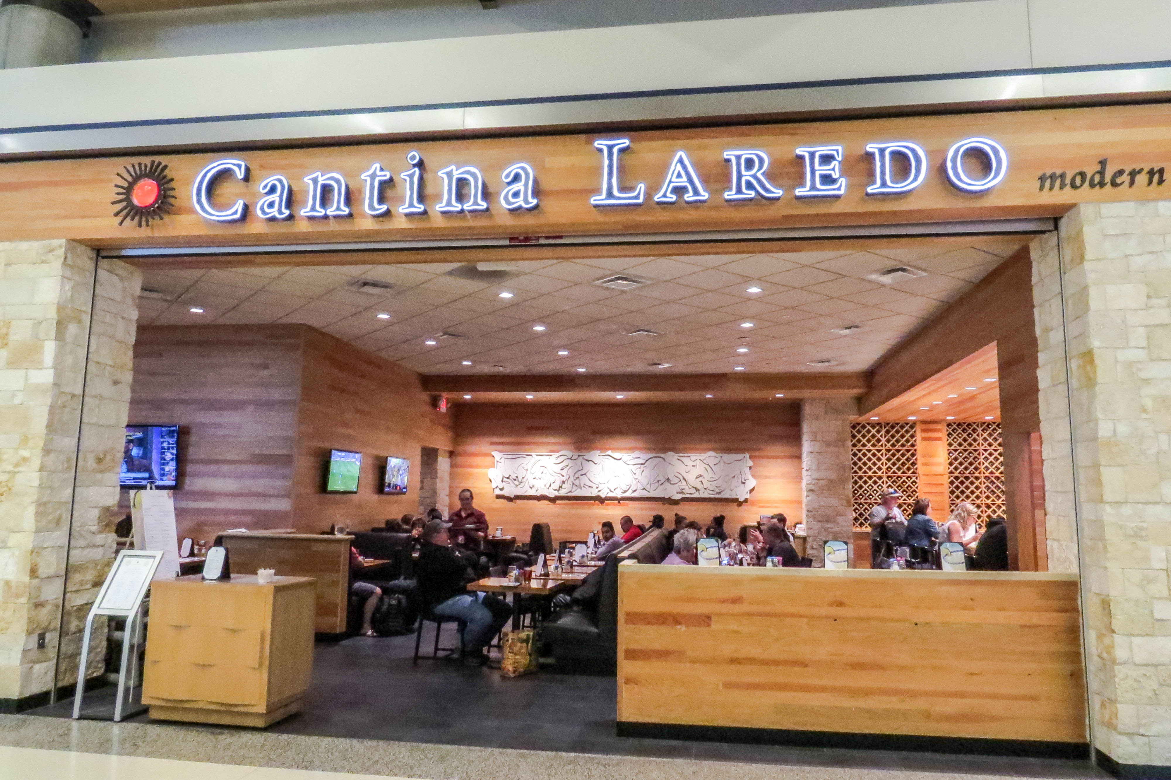 Close-up of healthy salad options at Dallas Love Airport.