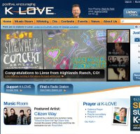 K-Love Website Status Check Screenshot