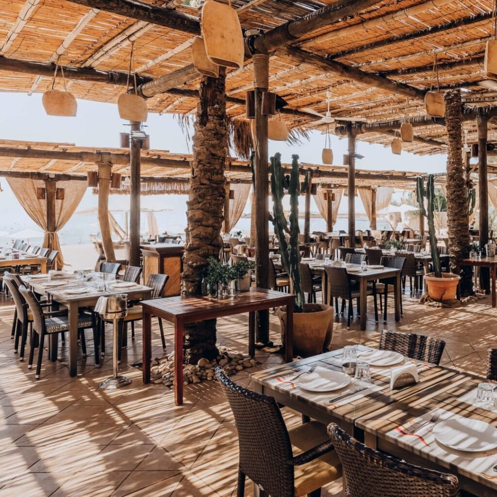 alt text showing an aerial view of Edde Sands resort in Byblos, Lebanon