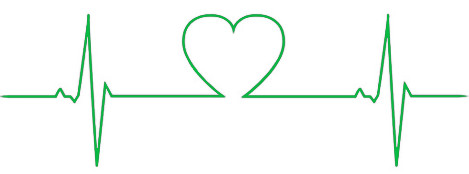 alt text: A green stylized image of a heartbeat with the words Mo Chuisle.